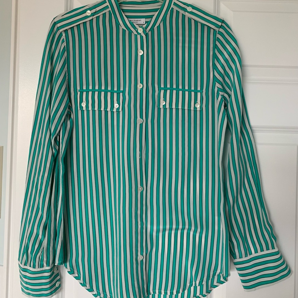 Equipment Silk Blouse, Size S